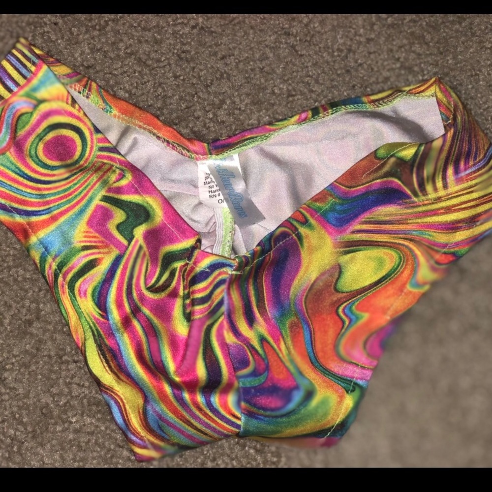 IHEARTRAVES acid wash booty bottoms